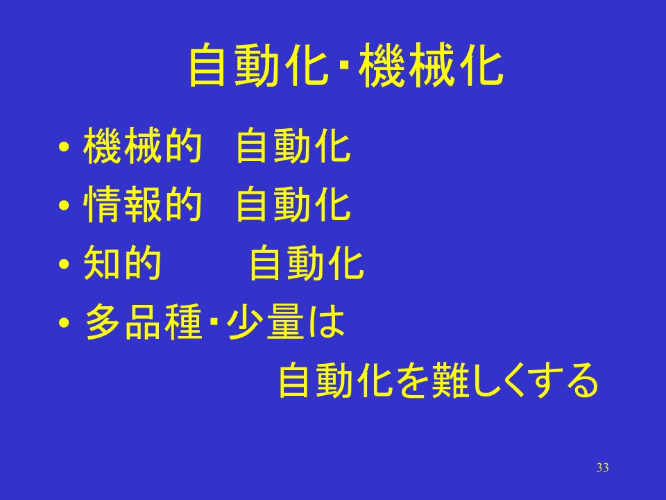 自動化・機械化