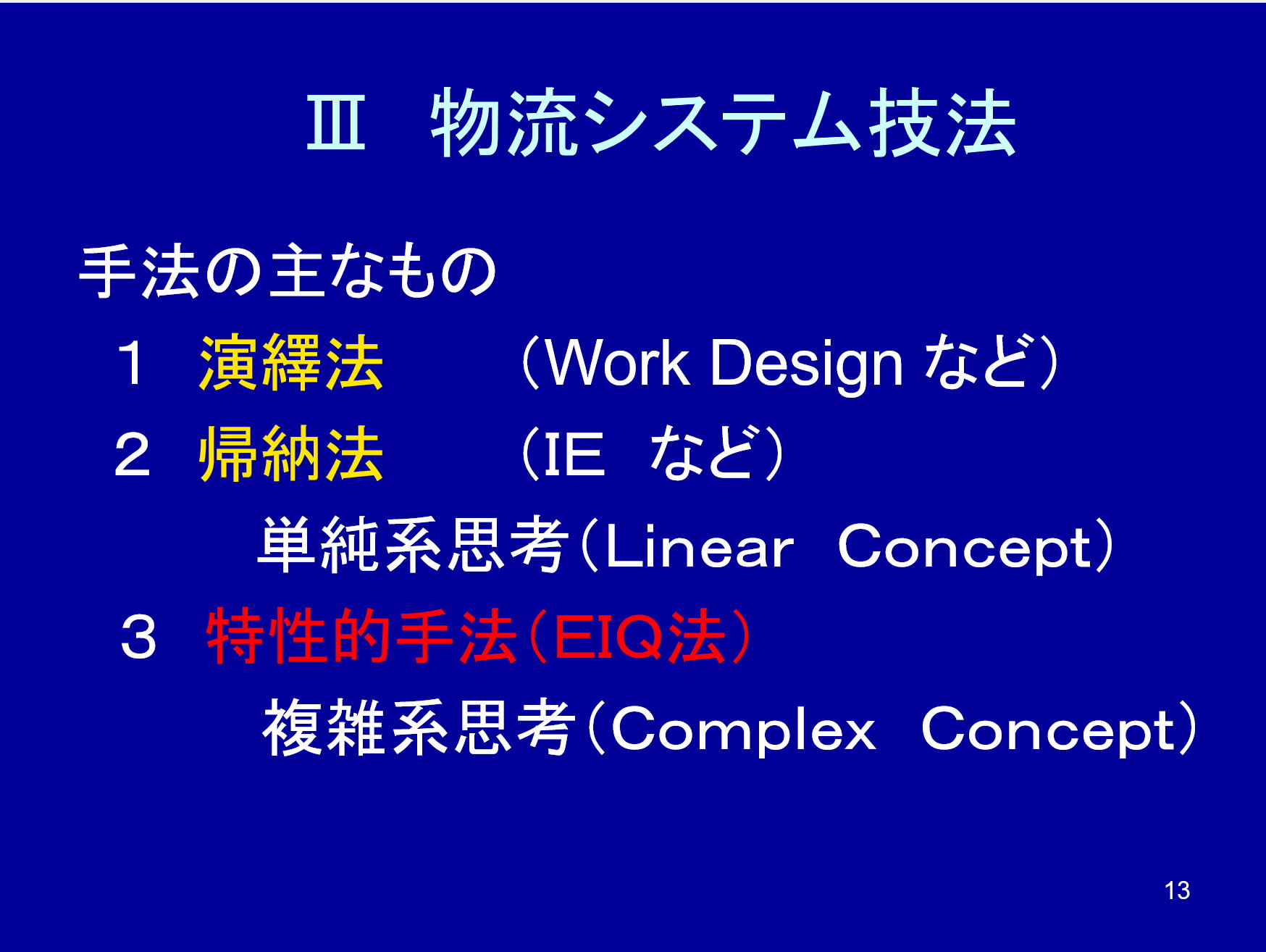 物流システム技法